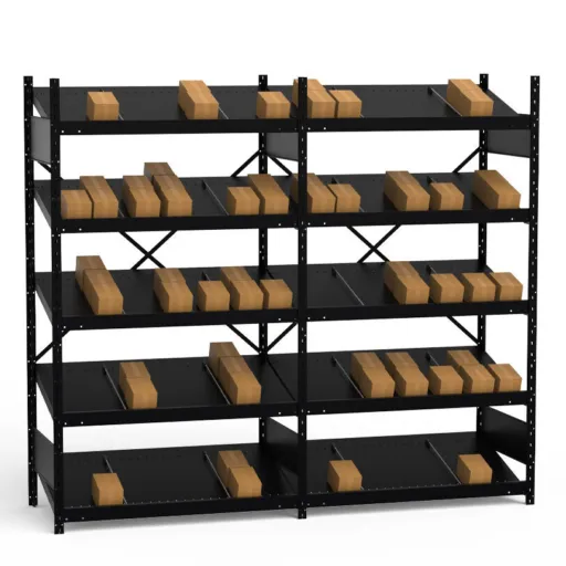Étagères de rangement robustes Rousseau Métal, solutions industrielles pour entreposage lourd et organisé