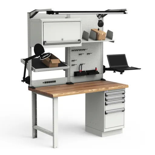Table de travail Rousseau Métal, surface robuste et modulable pour environnements industriels et ateliers professionnels