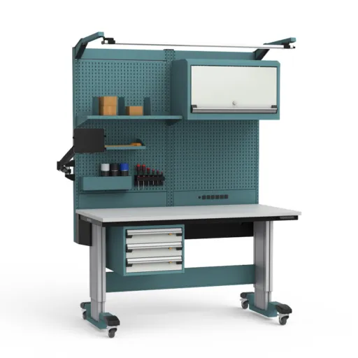 Table de travail Rousseau Métal, surface robuste et modulable pour environnements industriels et ateliers professionnels