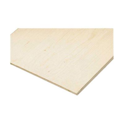 Contreplaqué Tolko BC Fir Sélect embouveté 5/8 po 4x8 sur fond neutre avec mise au point sur rainure et languette