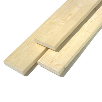 Latte d’épinette 1″ × 4″ × 8′ grade 3, bois SPF plané sur fond neutre