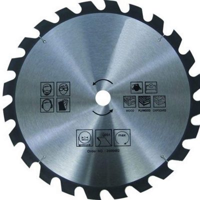 Lame Prime 13000 6 1/2 po 24 dents pour scie circulaire sur fond blanc