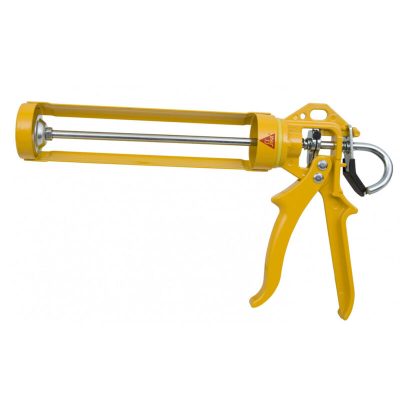 Pistolet manuel Sika 98830 20 oz sur fond blanc, vue de profil