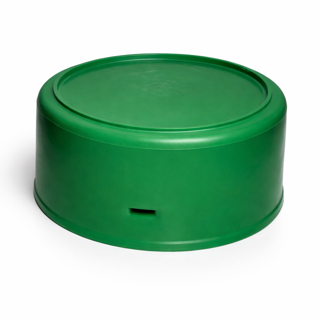 Bouchon extérieur Ponceau 12" PVC Soleno sur fond blanc