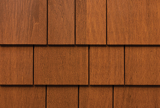 Bardeau de cèdre blanc Maibec Harbor White 2e clair sur fond neutre, vue de face