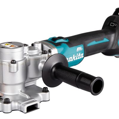 Makita DSC251ZK coupe tige acier sans fil 18 V LXT brushless sur fond blanc montrant lame et poignée ergonomique