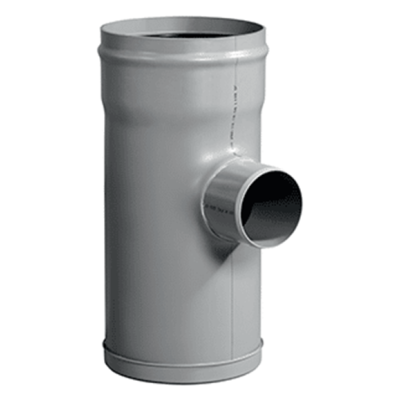 Avaloir gros trous 5" PVC Soleno sur fond blanc