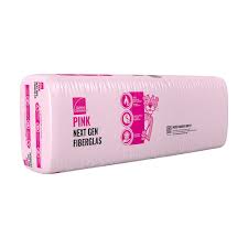 Panneau d’isolation Owens Corning R20 6 po x 23 po x 47 po sur fond neutre avec mise au point sur la densité et les bords droits