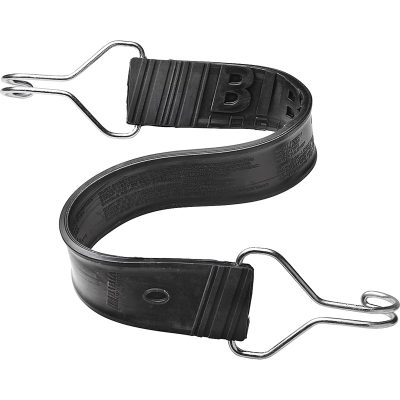 Sangles en caoutchouc 34 po modèle 56729 photographiées sur fond neutre avec mise au point sur la longueur étendue et la texture élastique