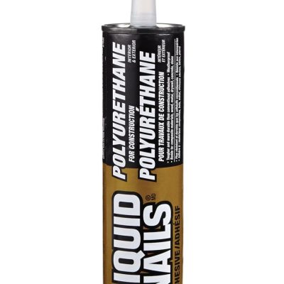 Liquid Nails LN-950 828 ml cartouche beige sur fond blanc, étiquette visible