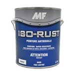 Peinture MF antirouille noir 3,78 L photographiée sur fond neutre avec vue sur le contenant