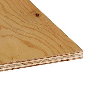Contreplaqué BC Fir Sélect 1/2 po 4x8 photographié sur fond neutre avec mise au point sur la texture du bois
