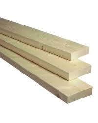 Bois traité brun Suprême Bossinotte Lumber 2 po x 10 po x 8 pi sur fond neutre avec mise au point sur la solidité et la largeur