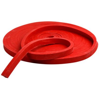 SikaSwell A 2010 bande étanchéité rouge sur fond blanc, vue déroulée