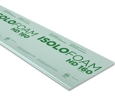 Panneau isolant Isolofoam HD160 4x8 pieds mousse EPS haute densité sur fond neutre vue de face