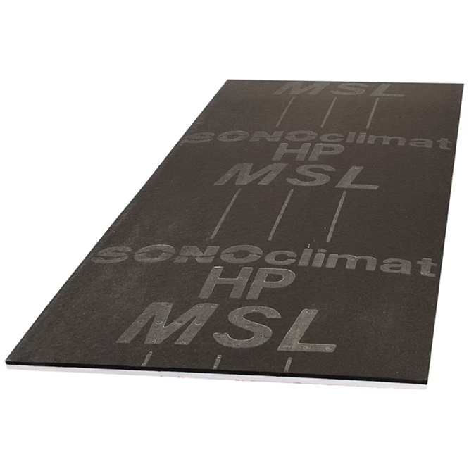 Panneau SONOclimat R4 MSL 1 1/8 po 4x9 isolation fibre de bois composite sur fond neutre