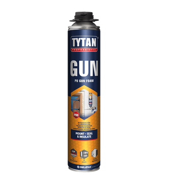 Mousse uréthane TYTAN 24oz PRO sur fond blanc vue de face
