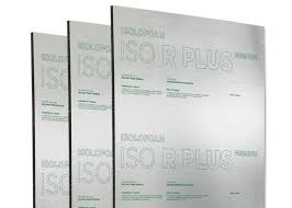 Panneau Iso R+ 1/2 po 4 pi x 8 pi sur fond neutre avec mise au point sur la texture de la surface