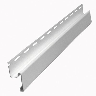 Moulure de coin intérieur Gentek vinyle blanc sur fond neutre, vue sur profil et protection des angles