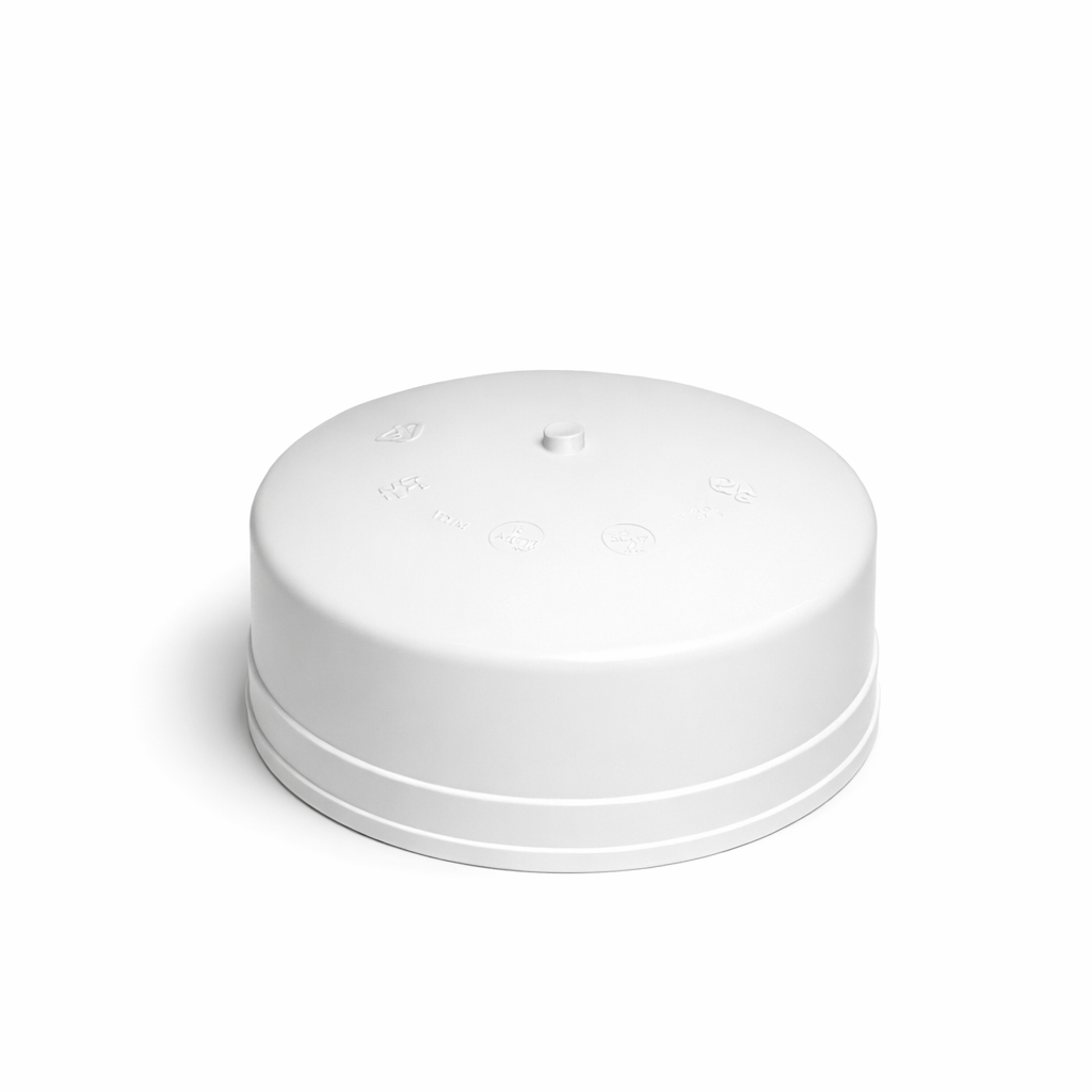 Bouchon SDR femelle 8 po PVC 043961 sur fond neutre vue du profil