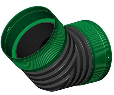 Adaptateur PVC 6" 33ADR06 pour regard drainage tuyau sur fond blanc