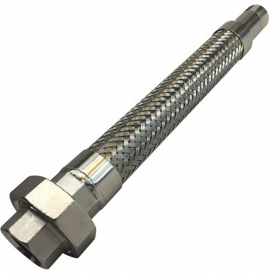 Raccord flexible 5" en acier galvanisé avec collet de serrage pour conduit ventilation
