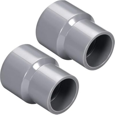 Réducteur SF‑Max 12″ à 8″ en acier sur fond blanc détaillant le raccord