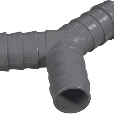 Y drain 6 po variable 5 ou 4 raccord de drainage sur fond neutre avec vue des sorties