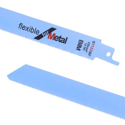 Lame scie alternative 6" bois acier bimétal sur fond neutre, vue complète