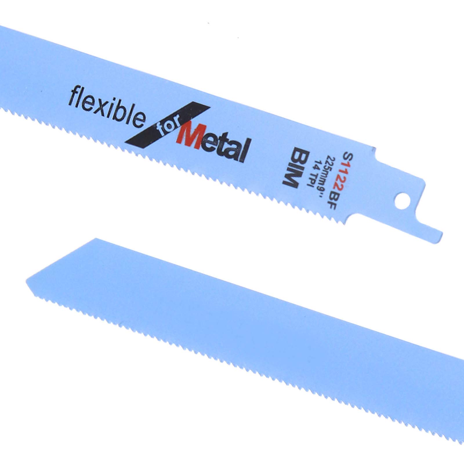 Lame scie alternative 6" bois acier bimétal sur fond neutre, vue complète