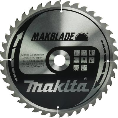 Lame scie alternative Makita 723056-A-5 12 po BIM sur fond blanc, vue en plan