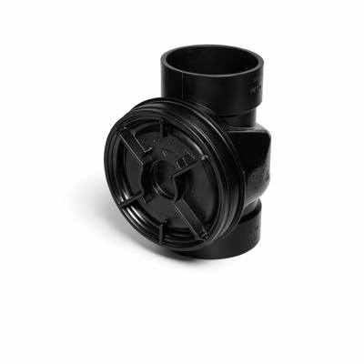 Clapet anti‑retour ABS 4 po 017012 pour système d’égout et drainage sur fond neutre