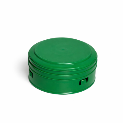 Bouchon extérieur drain 6" PVC pour tuyau d’évacuation sur fond blanc