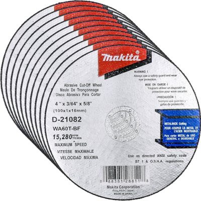 disque meule à tronçonner 5 pouces x 3/64 pouce sur fond neutre, vue face avant