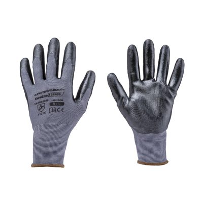 Gant de precision en polyamide grandeur 9 L photographie sur fond neutre avec mise au point sur la texture du tissu