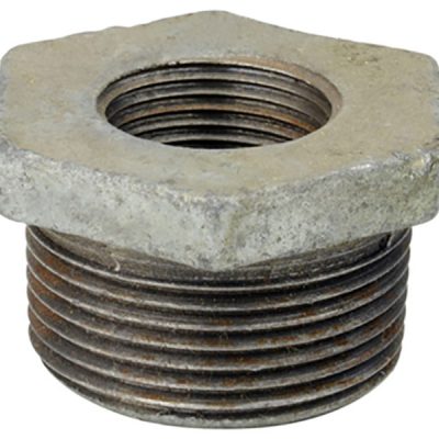 Réducteur BNQ 6" M à 4" F en acier galvanisé pour tuyau ou conduit