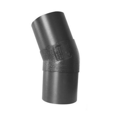 Coude 22,5 degrés SDR 10 po PVC sur fond neutre vue du profil