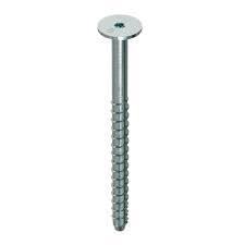 Ancrage TITEN HD 1/2" x 8" tête plate 15 pcs photographié sur fond blanc avec mise au point sur la tête et le filetage