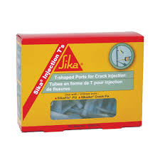 Sika Injection T's tubes en forme de T sur fond blanc, vue de face