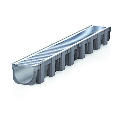 Kit d’installation caniveau TOP X Hauraton polypropylène noir accessoires pour drainage