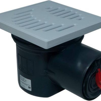 Clapet anti‑retour ABS 6 po 017486 pour égout et drainage sur fond neutre