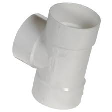 Té BNQ 4" 040104 PVC femelle blanc pour tuyaux plomberie et drainage