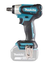 Boulonneuse sans fil Makita DTW181ZB 1/2" sur fond neutre, vue large outil