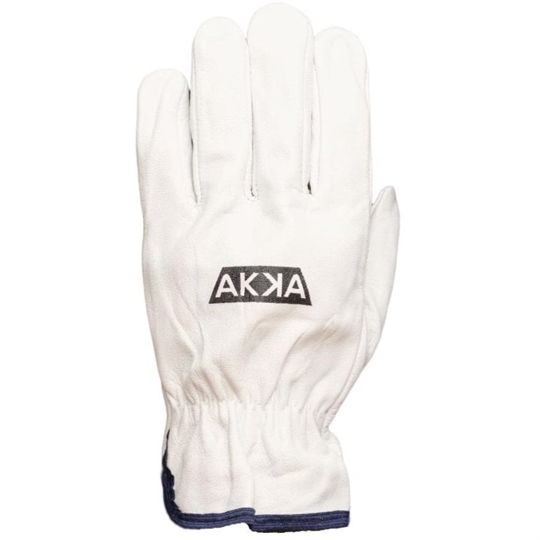 Gant de conducteur en cuir de chevre 9 L ligne brune photographie sur fond neutre avec mise au point sur la texture du cuir