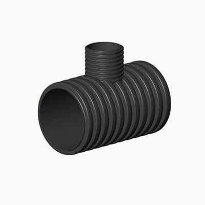 Réducteur 8″ x 6″ SFM cloche à clip plomberie sur fond blanc avec mise au point sur les dimensions 200 mm x 150 mm.