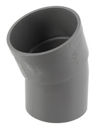 Coude 22,5° SDR 6 po PVC 443969 sur fond neutre vue du profil