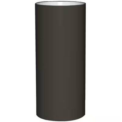Rouleau aluminium Kaycan 24 po x 30 m noir mat, vue sur bordure et surface métallique
