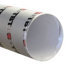 Tube coffrage Sonotube 16 pouces x 12 pieds en carton posé sur fond blanc