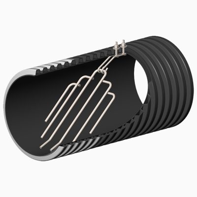 Grille fourche acier inoxydable 8" pour drain tuyau sur fond blanc