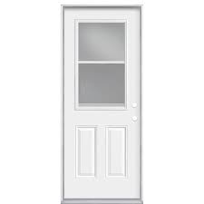 Porte d’acier Guillotine 36 pouces ouverture gauche photographiée sur fond neutre avec mise au point sur le panneau et le mécanisme